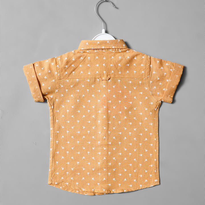 Golden & Onion Half Sleeves Shirt for Boys Back View