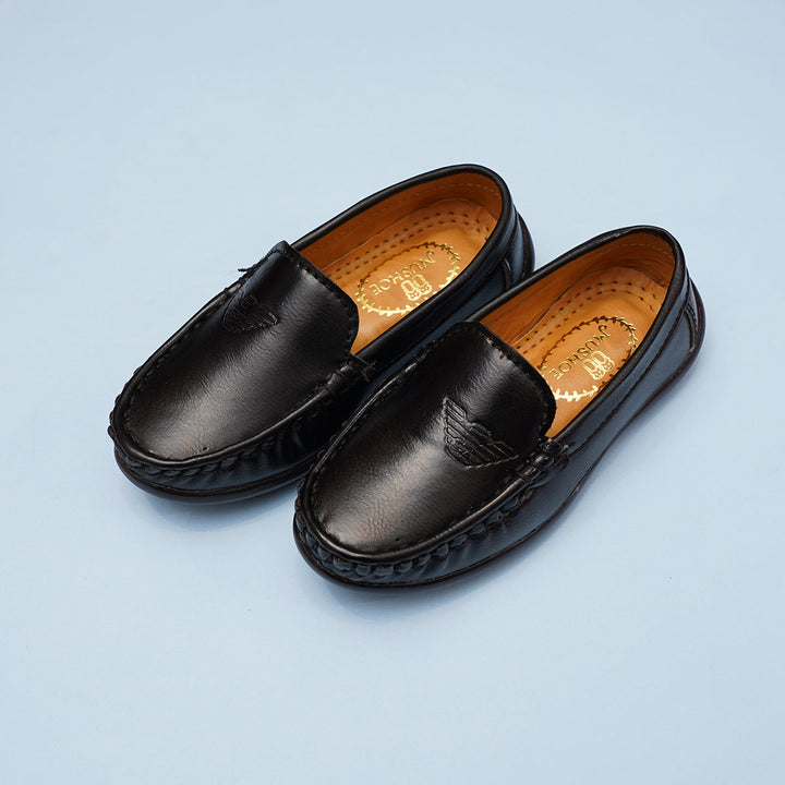 Black Brown Loafer Shoes for Boys