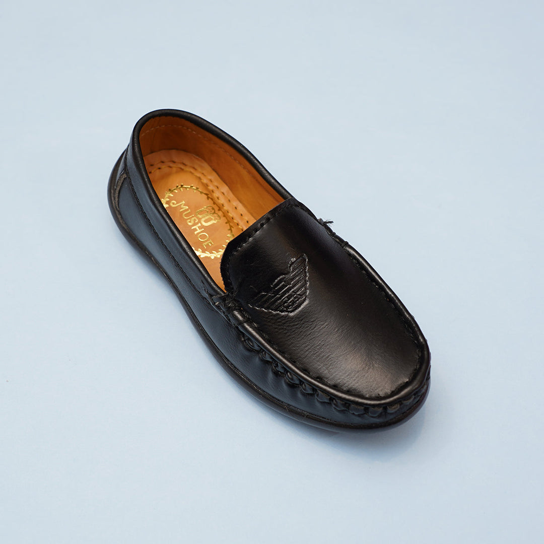 Black Brown Loafer Shoes for Boys