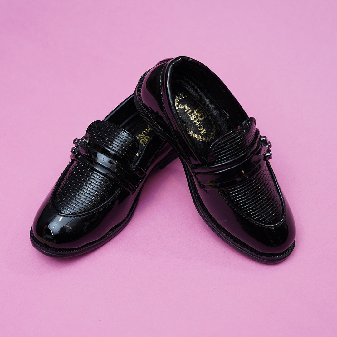 Black Formal Shoes for Kids 