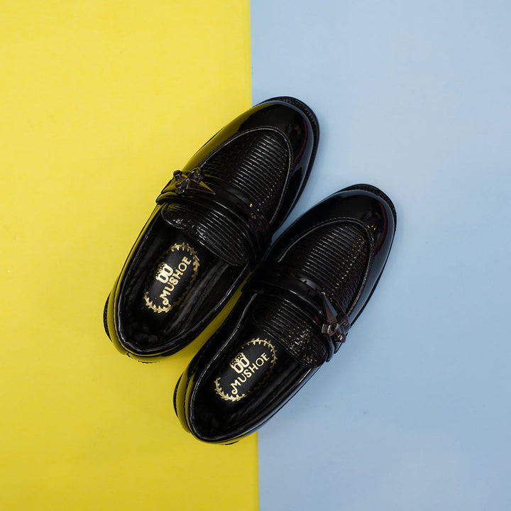 Black Formal Shoes for Kids 