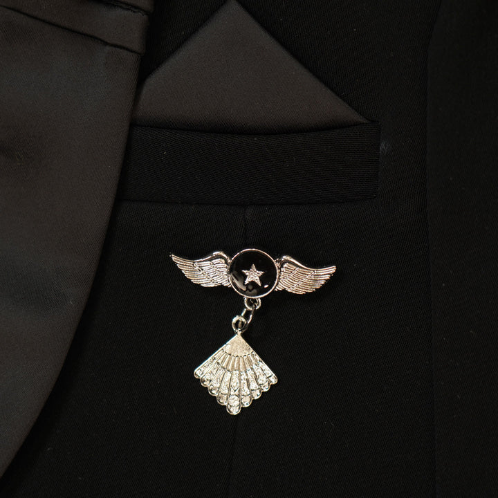 Black Party Wear Tuxedo for Boys with Bow Close Up View