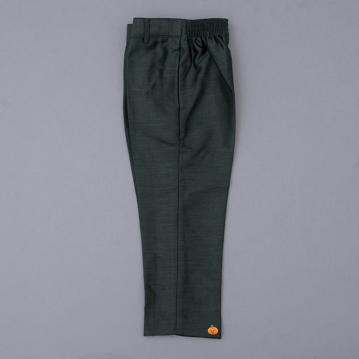 Dark Green Boys Suit with Bow Tie Bottom View