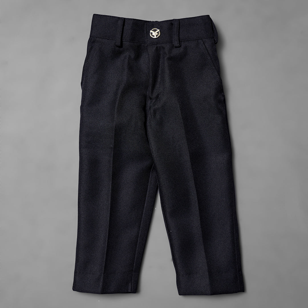 Striped Party Wear Boys Suit with Bow Tie Bottom View