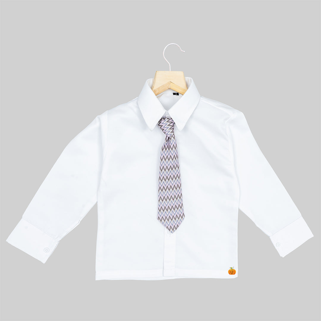 Onion Four Piece Solid Boys Suit Shirt View