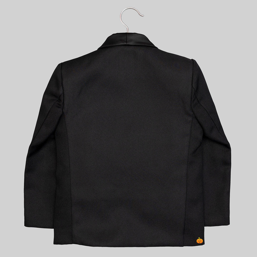 Black Tuxedo Suit for Boys Back View