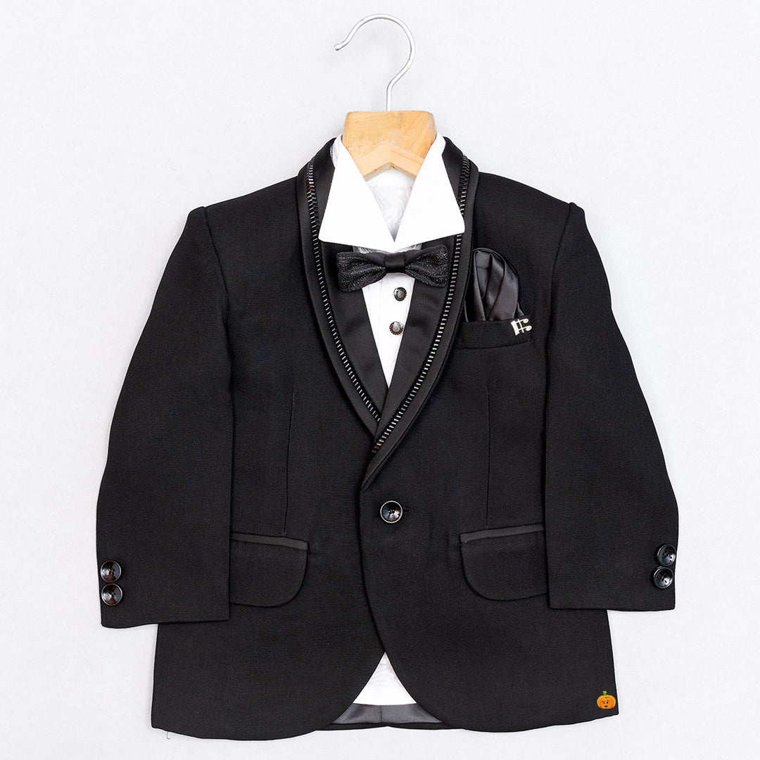 Tuxedo Suit for Boys with Cummerbund Top View