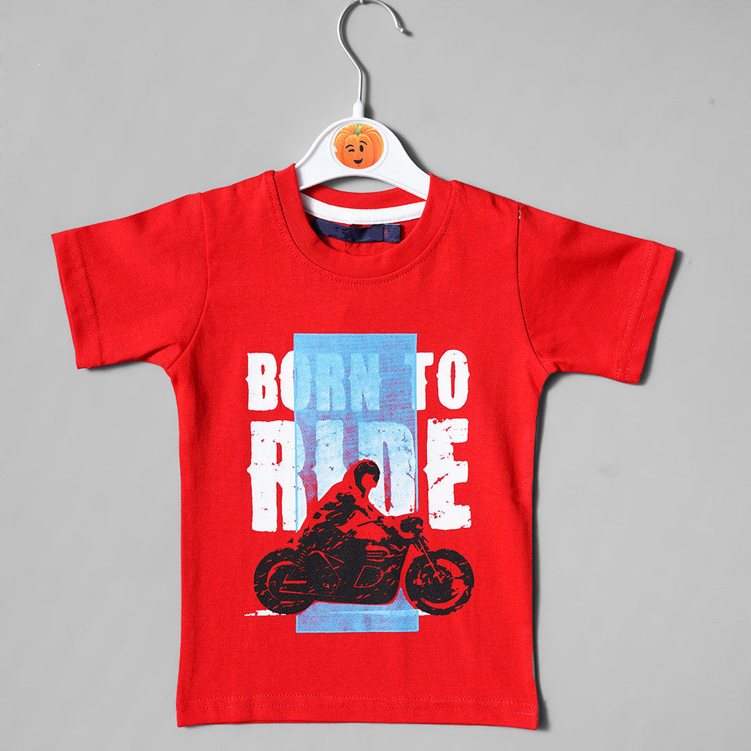 Graphic Print T-Shirt For Boys Front View
