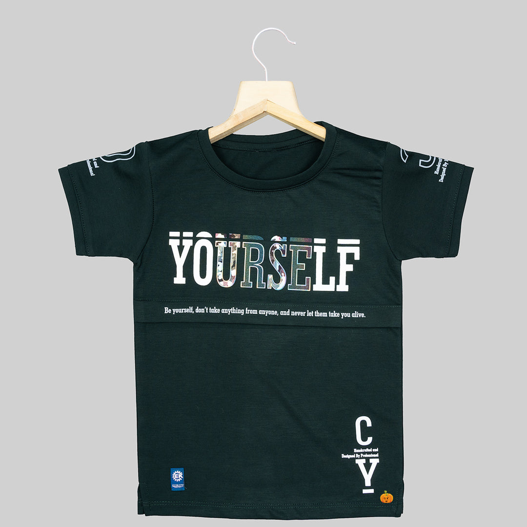 Typography Printed Boys T-shirt