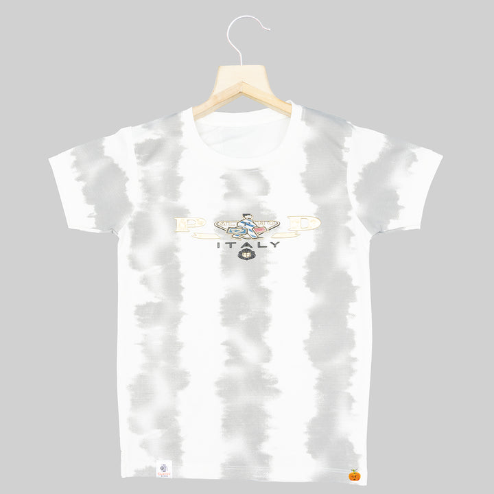 Grey Sheded T-shirt for Boys Front View