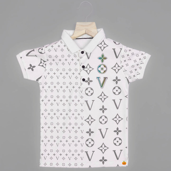 Printed Casual T-shirts for Boys Front View