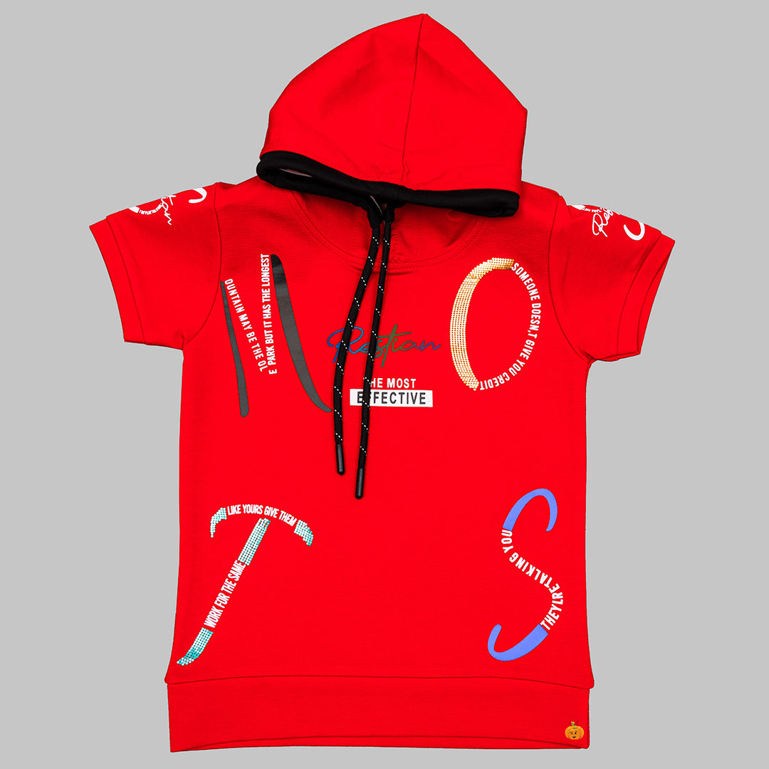 Hooded T shirts for Boys Front View
