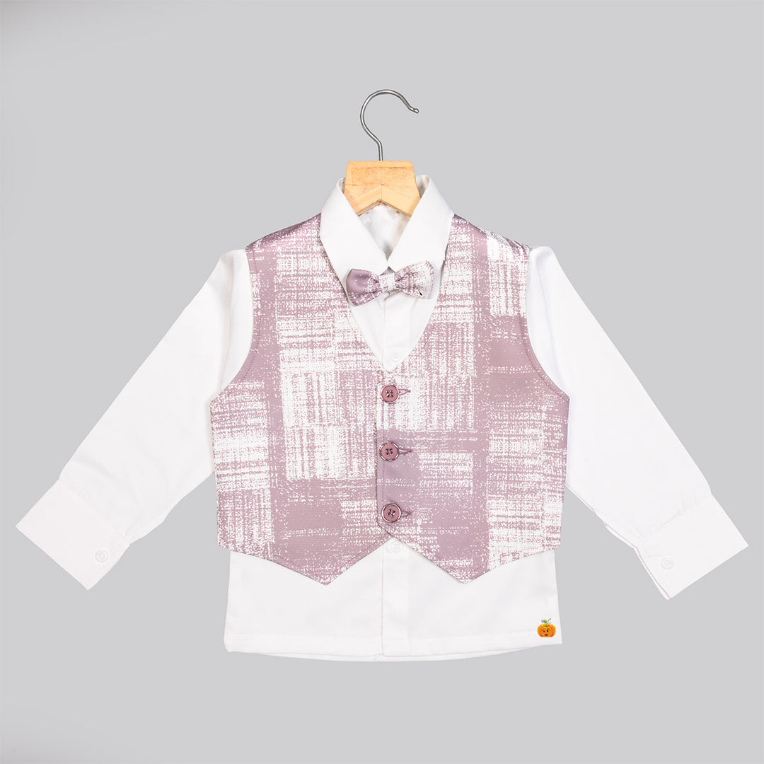 Onion Boys Tuxedo Suit with Bow Tie Waistcoat View