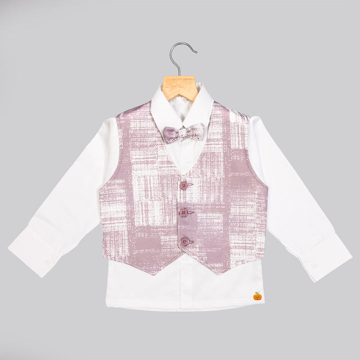 Onion Boys Tuxedo Suit with Bow Tie Waistcoat View