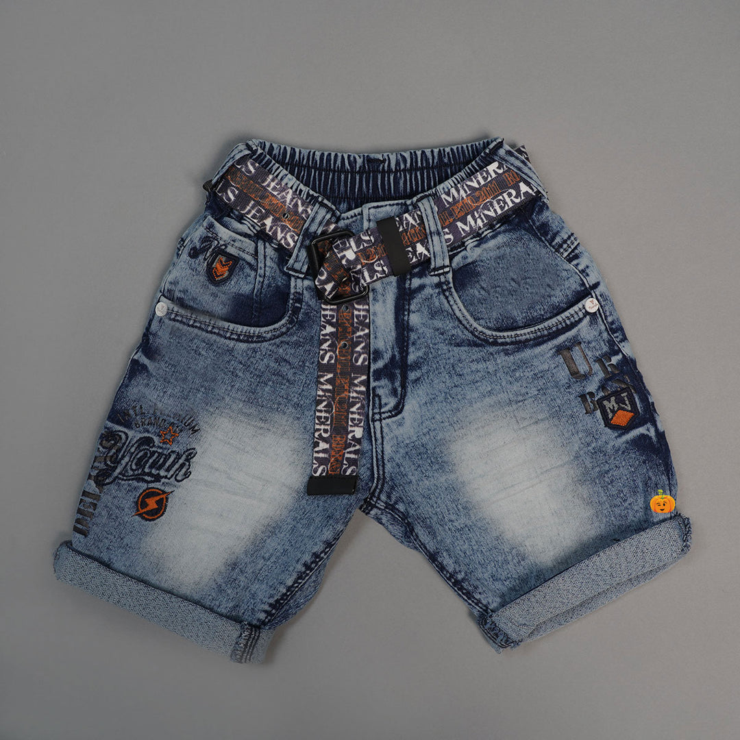 Buy Shaded Denim Shorts For Boys – Mumkins