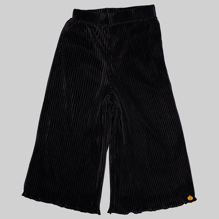 Fawn & Black Culottes for Girls with Top Bottom View
