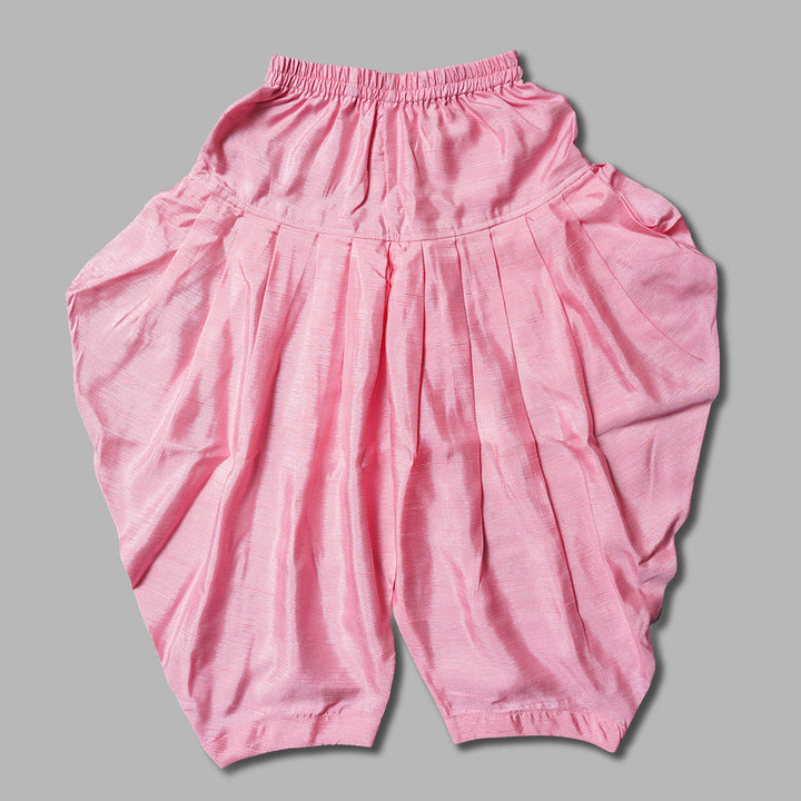 Pink Girls Dhoti Kurta Suit