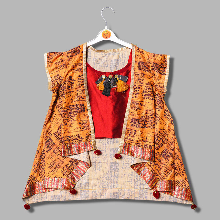 Party Wear Girls Dhoti Kurta Set