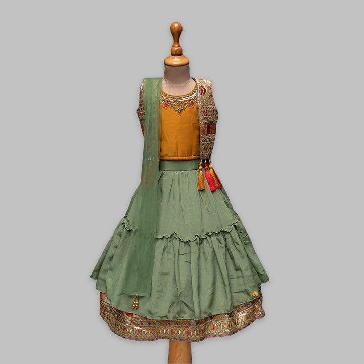 Mustard Ethnic Wear For Girls