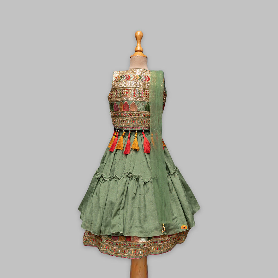 Mustard Girls Lehenga Choli