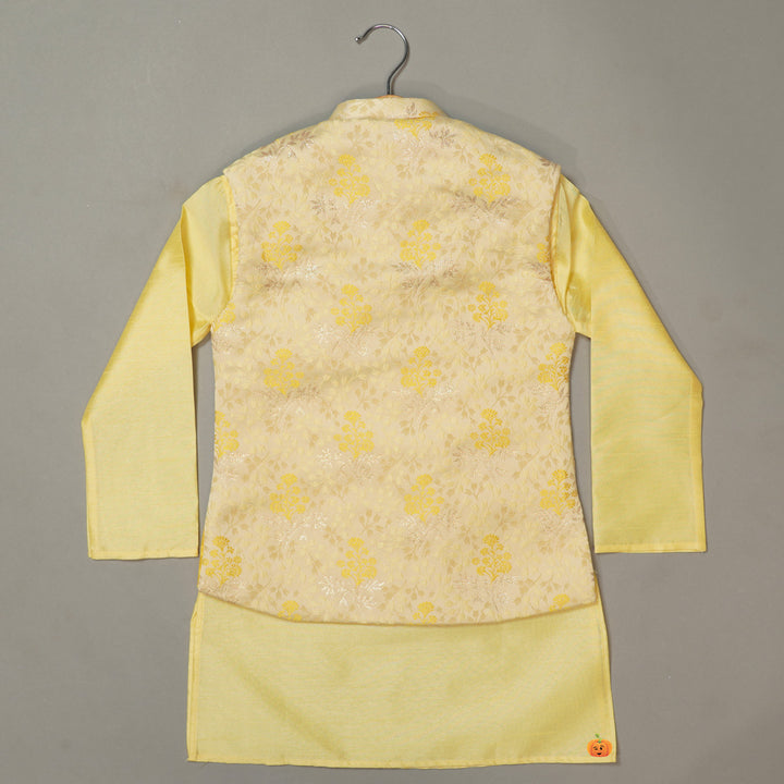 Floral Print Kurta Pyjama For Kids