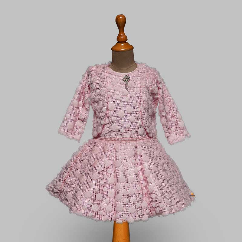 Party Wear Frock For Baby Girls Front View