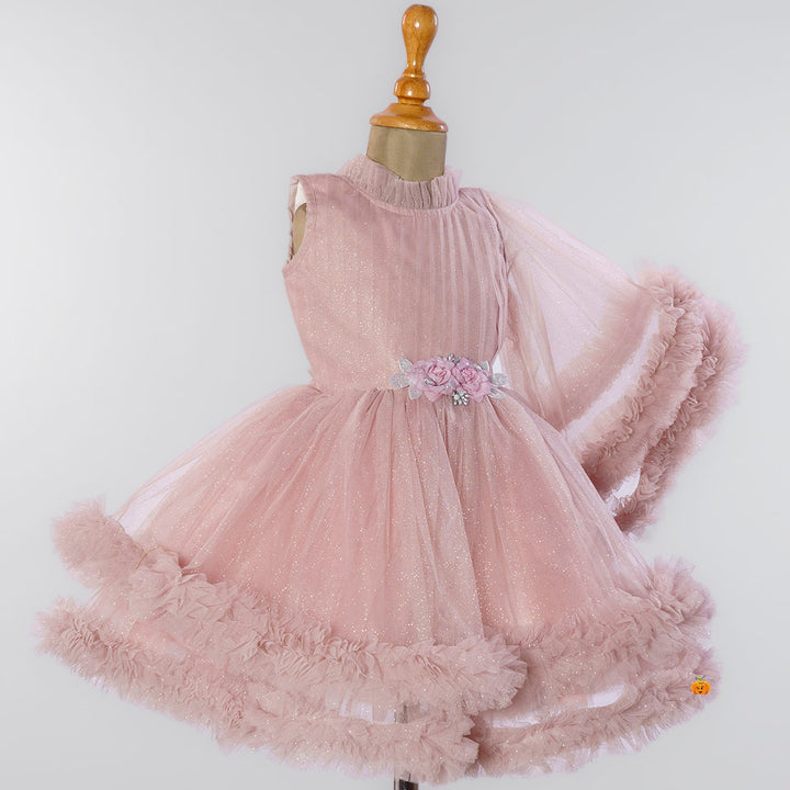 Onion Frill Girls Frock Side View
