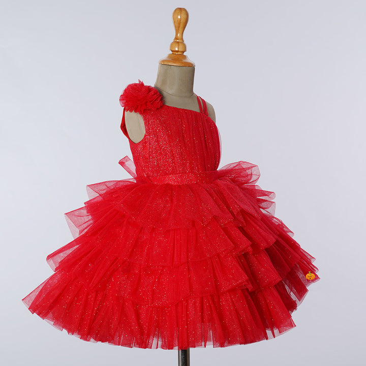 Onion Layered Baby Frock Side View