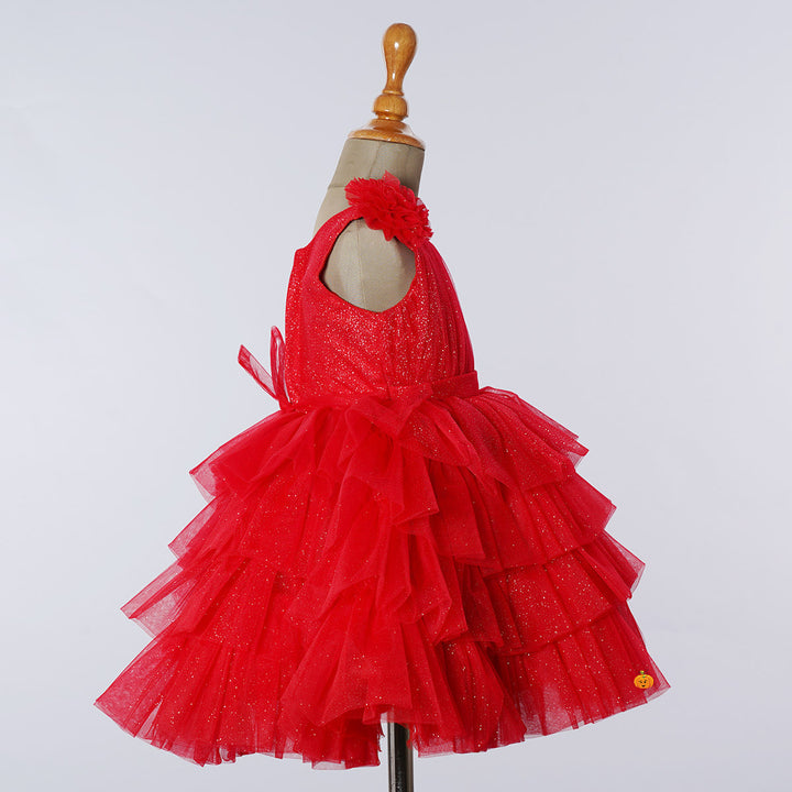 Onion Layered Baby Frock Side View
