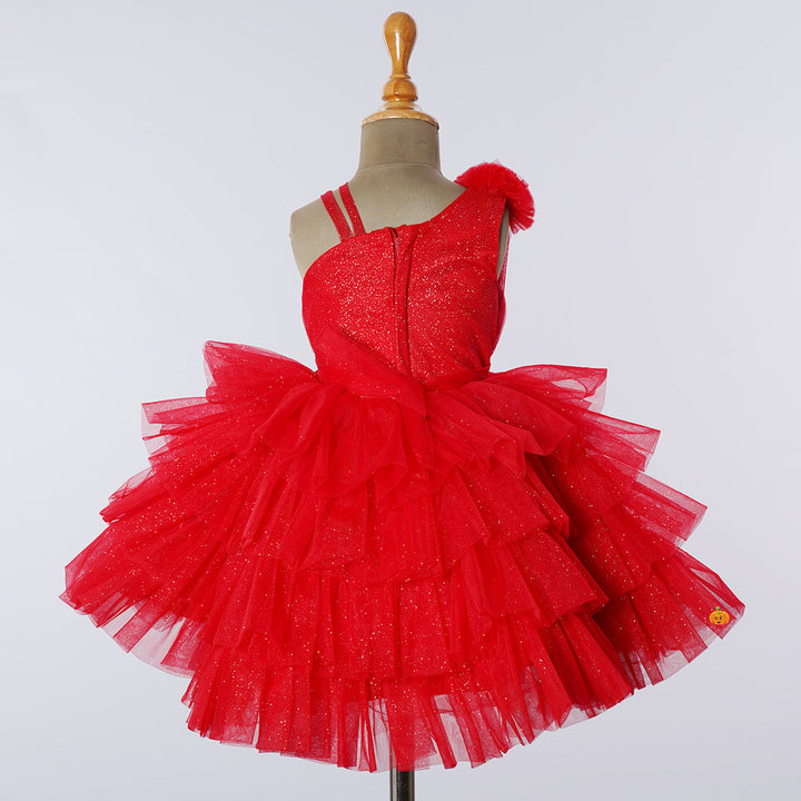 Onion Layered Baby Frock Back View