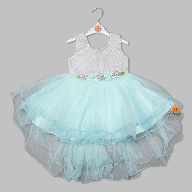 Frock For Girls And Kids With Fluffy Net