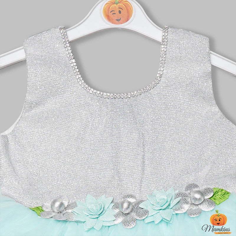 Frock For Girls And Kids With Fluffy Net