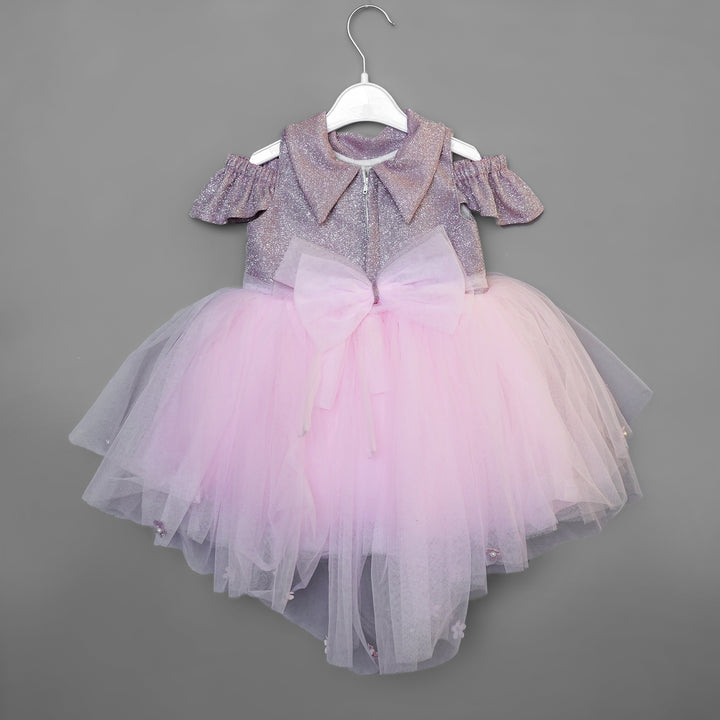 Off Shoulder Frock for Girls Back View