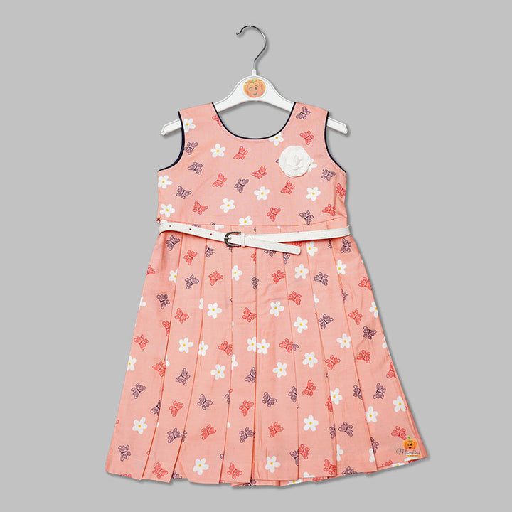 Printed Frock for Girls Front View