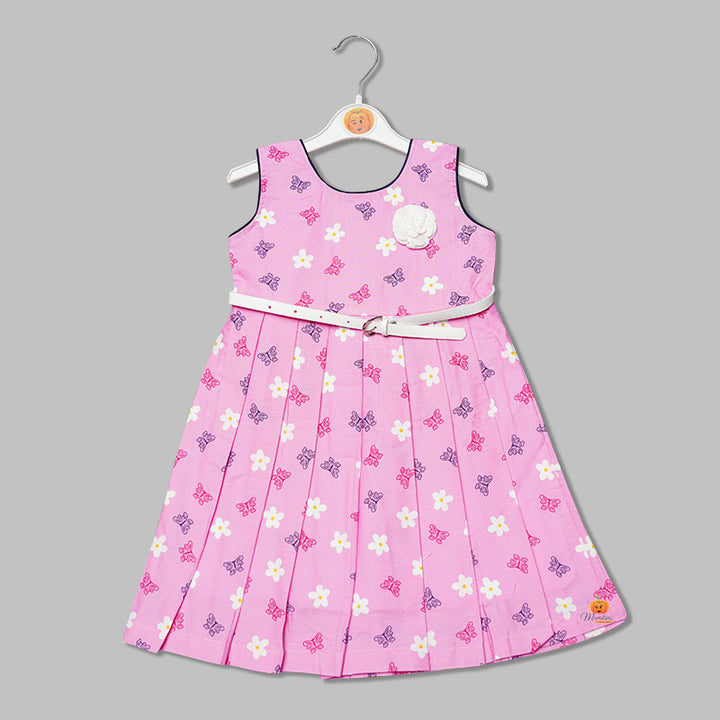 Printed Frock for Girls Front View