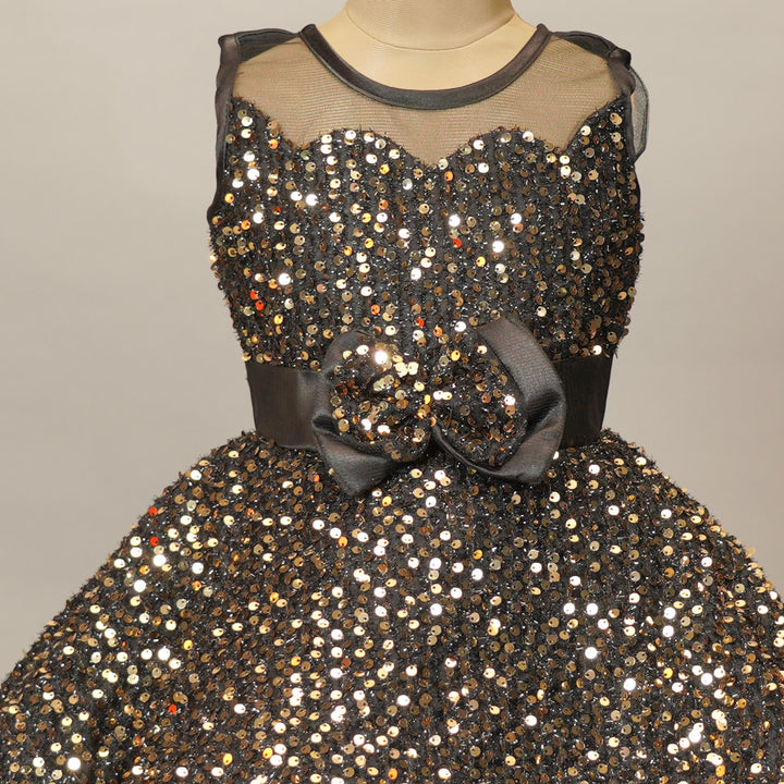 Party Wear Sequin Frock For Kids