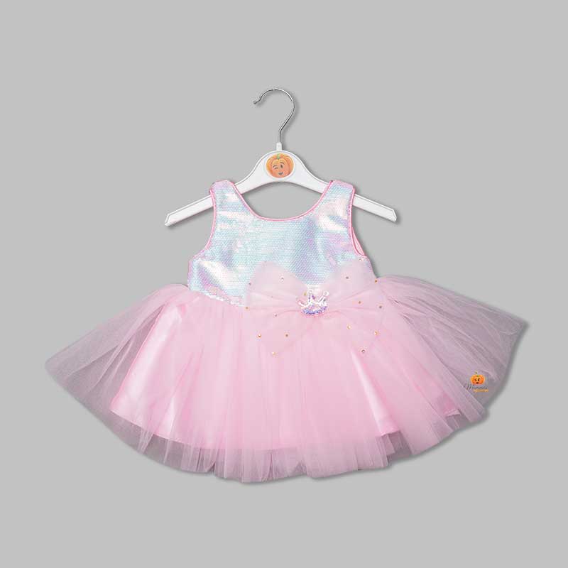 Sequin Birthday Frocks for Baby Girls with Bellies