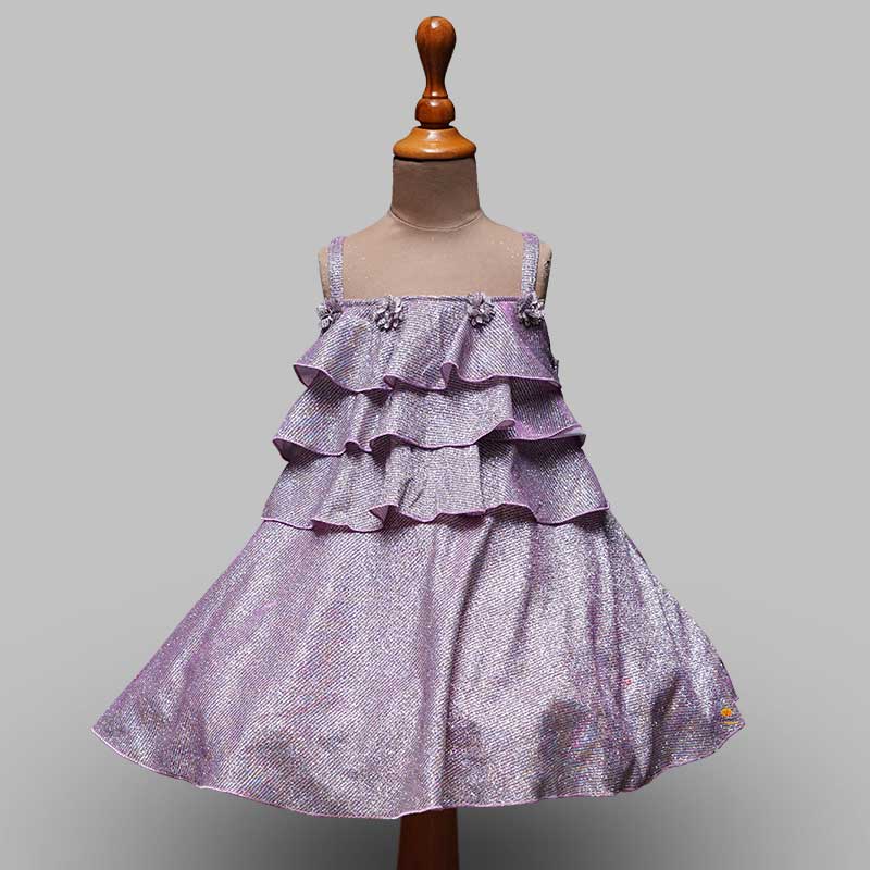 Layered Design Frock For Girls