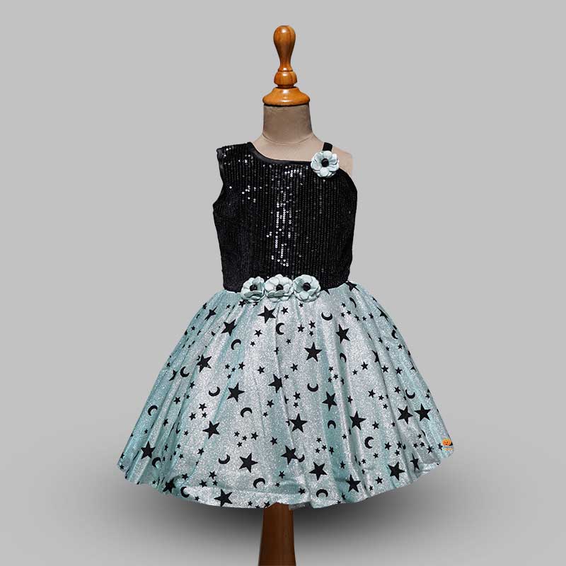 One-Shouldered Frock For Girls Front View