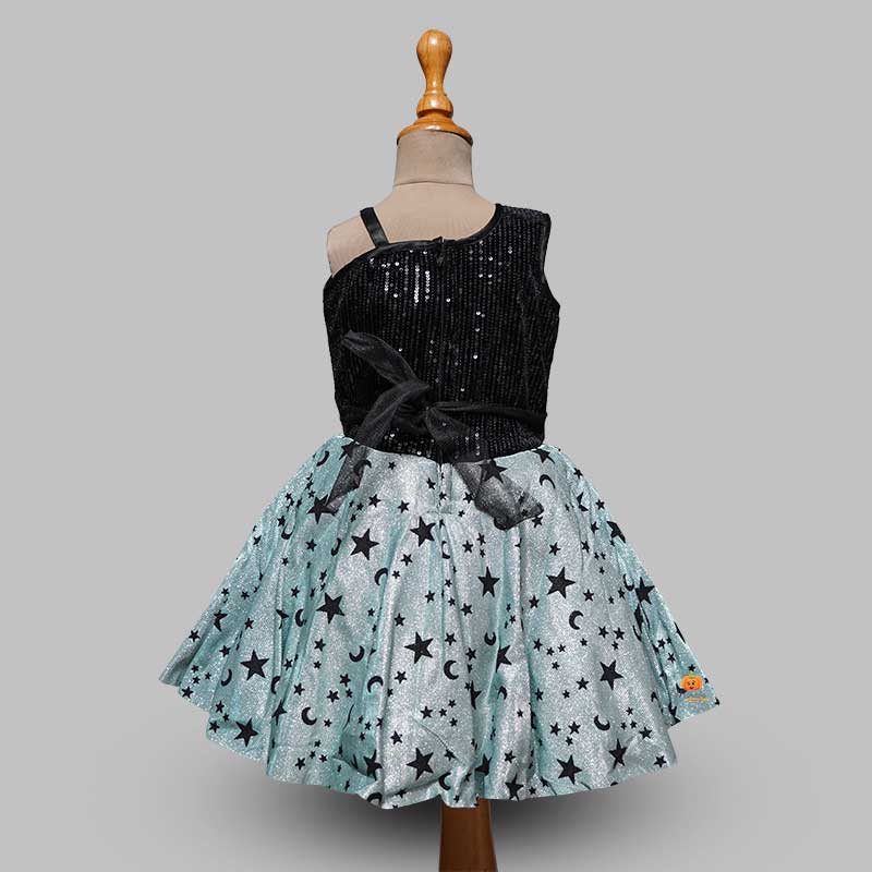 One-Shouldered Frock For Girls Back View