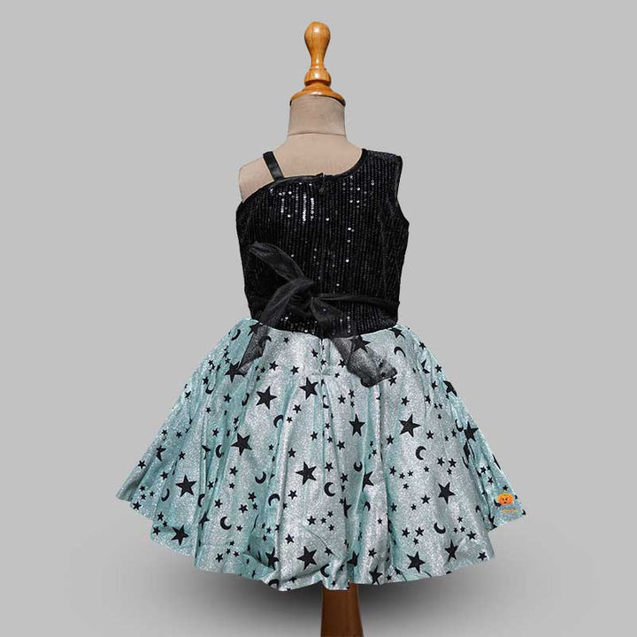 One-Shouldered Frock For Girls Back View