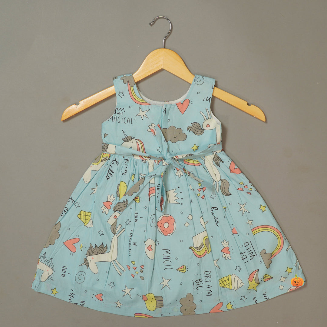 Frock For Girls With Printed Designs
