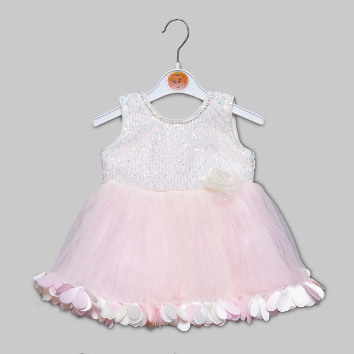 Frock For Girls And Kids With An Elegant Flower Design