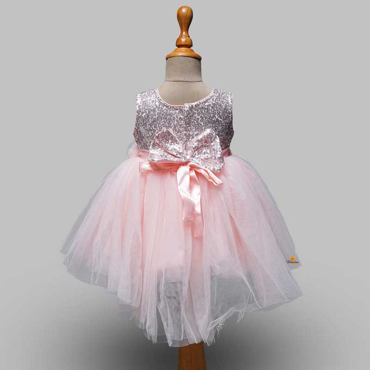 Sequin Designer Girls Frock Back View