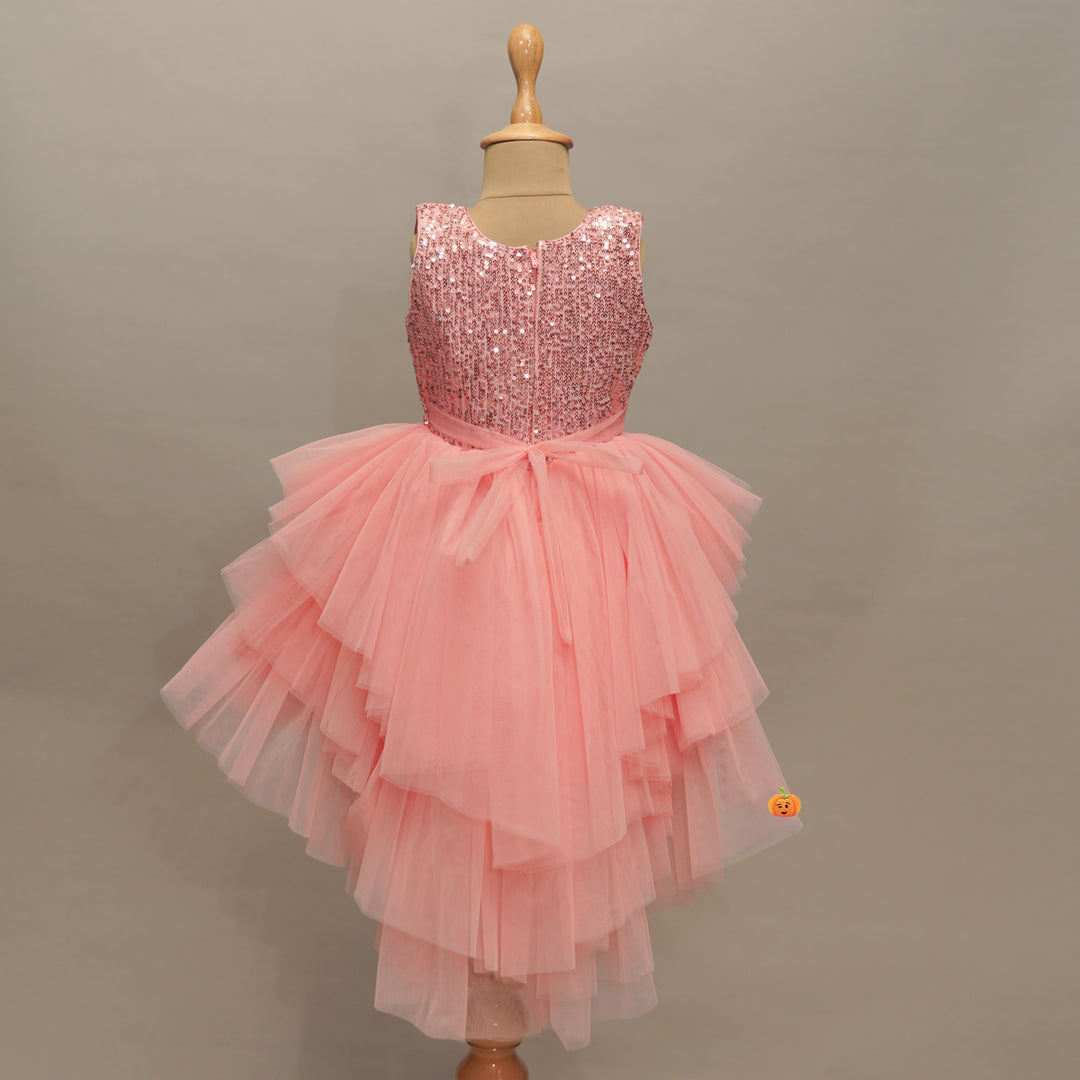 Shimmering Party Wear Frock For Girls