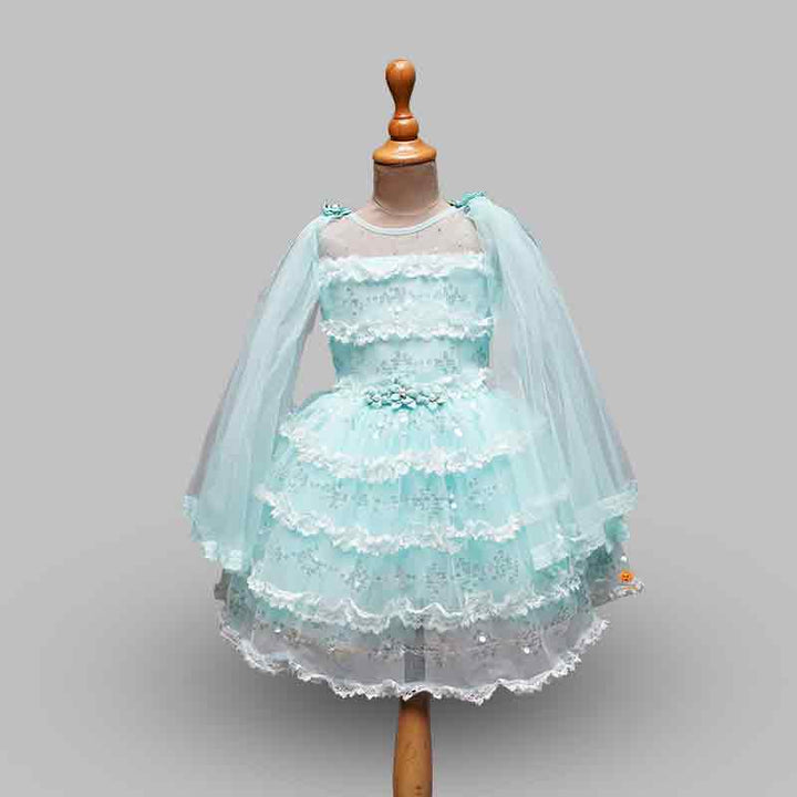 Frock For Girls With Flare Pattern