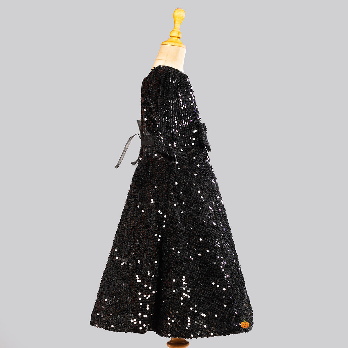 Black Sequin Corset Strapless Evening Gown  Rosies Closet