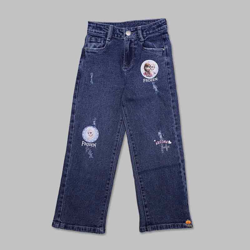 Rugged Jeans for Girls and Kids Front View