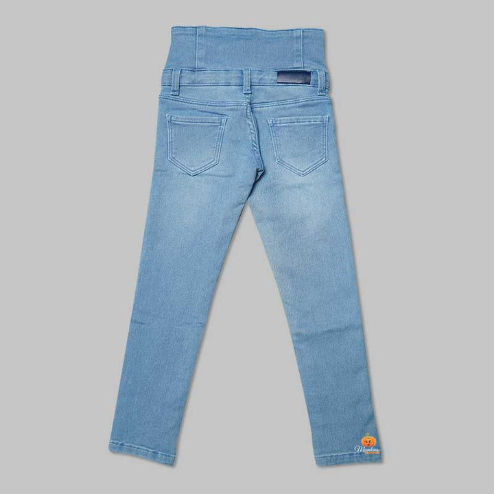 High Waist Jeans for Girls and Kids Back View