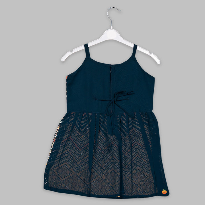 Adorable Ethnic Wear For Kids In Rama Color Back View